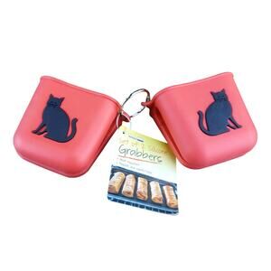 Cat Silicone Pot Holder Grabber Hot Bakeware Oven Mitt